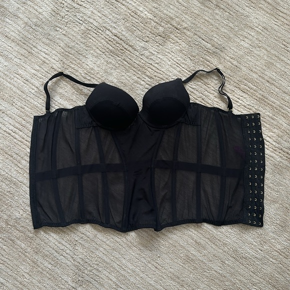L’Agent by Agent Provovateur Black Bustier Size 32B - Picture 7 of 7